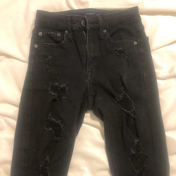 Aeropostale Flex Effects Jeggings Black Size 000 S - Picture 1 of 5